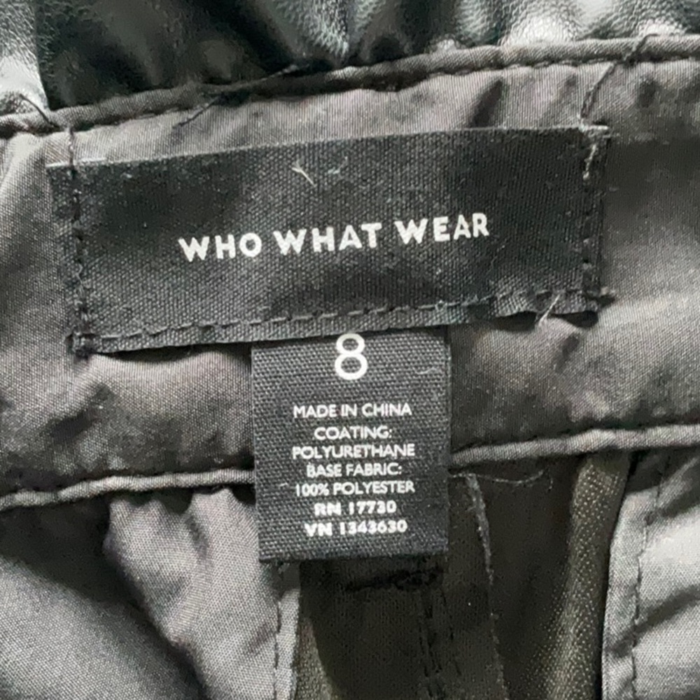 Who What Wear Faux Leather Pants Size 8 - Picture 4 of 6